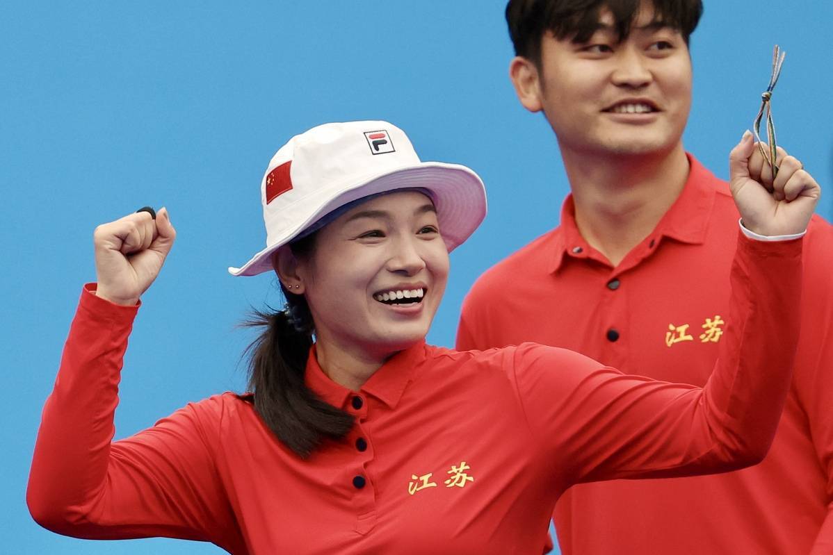 女子射箭团体决赛:中国选手勇夺金牌 女子射箭团体决赛:中国选手勇夺金牌